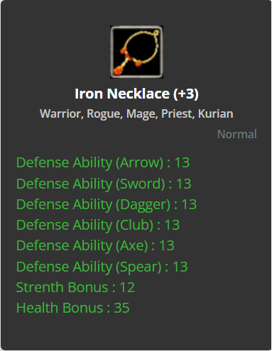 Iron Necklace +3