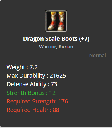 Dragon Scale Boots +7