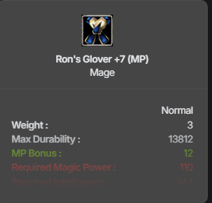 Ron's Gauntlets (MP) +7